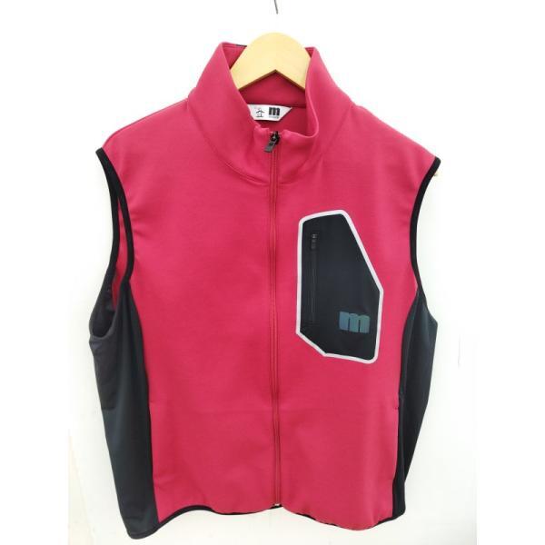 【良品】MUNSINGWEAR マンシングウェア MEMUJL53 撥水フリーモプロミドラーベスト 3L ゴルフウェア 赤 ◆2007拍卖