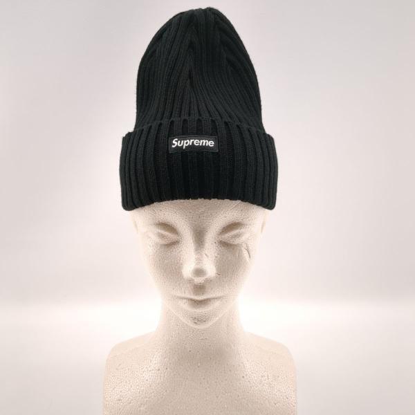 シュプリーム ニット帽 ビーニー ブラック 22SS overdyed beanie Supreme ◆2006拍卖