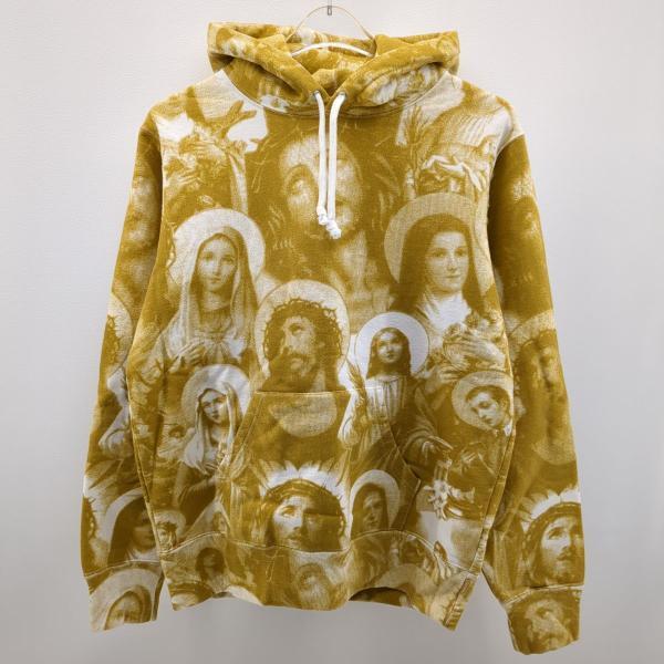 シュプリーム パーカー イエロー SIZE S 18AW Jesus and Mary Hooded プルオーバー Supreme ◆2006拍卖