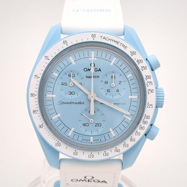 スウォッチ×オメガ 腕時計 S033L100 MISSION TO URANUS MOON WATCH クォーツ SWATCH×OMEGA ◆2006拍卖