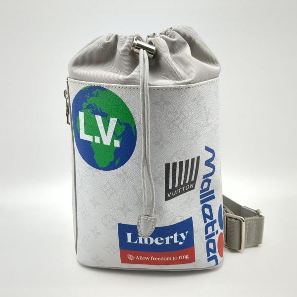 ルイヴィトン ボディーバッグ M44629 チョーク・スリング ライトグレー ホワイトモノグラム TJ2109 LOUIS VUITTON ◆2006拍卖
