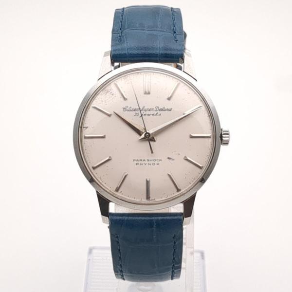 稼働品】シチズン スーパーデラックス 25石 1503063 パラショック 手巻き メンズ 腕時計 CITIZEN ヴィンテージ ◆2005拍卖