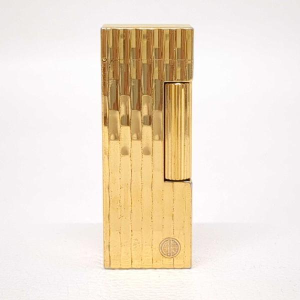 ダンヒル ローラー ガス ライター 着火OK ゴールド メッキ 中古 dunhill ◆2008拍卖