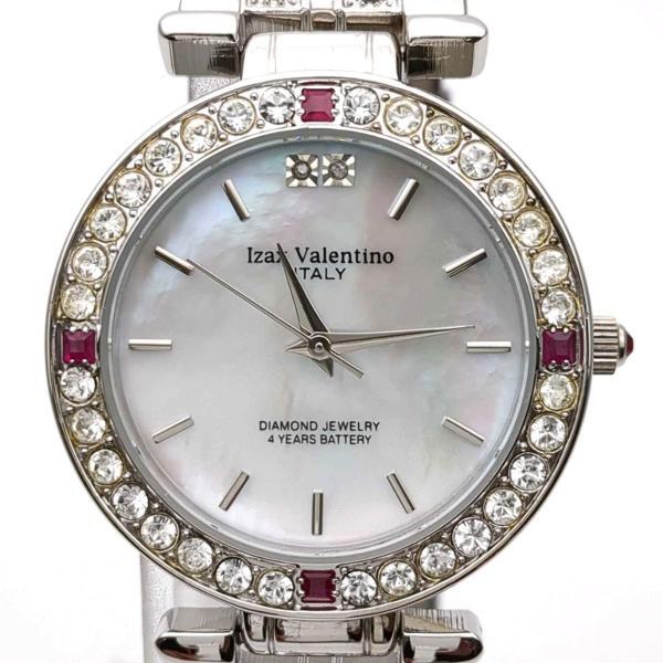 美品 アイザックバレンチノ クォーツ IVG-9100-2 ドレスウォッチ レディース 腕時計 IZAX Valentino 中古 ◆2008拍卖
