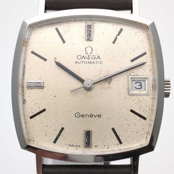 オメガ ジュネーブ 162.0010 cal.565 自動巻 スクエア 稼働品 メンズ 腕時計 アンティーク OMEGA 中古 ◆2008拍卖