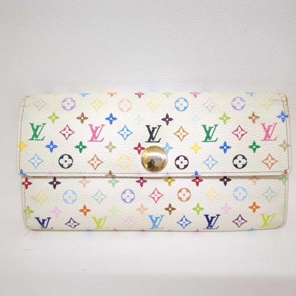 ルイヴィトン 長財布 ポルトフォイユ・サラ モノグラム・マルチカラー シトロン M93743 LOUIS VUITTON 中古 ◆2008拍卖