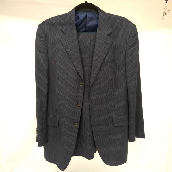 ポールスミス セットアップスーツ ジャケット メンズ ネイビー ストライプ 古着 Paul Smith ◆2008拍卖