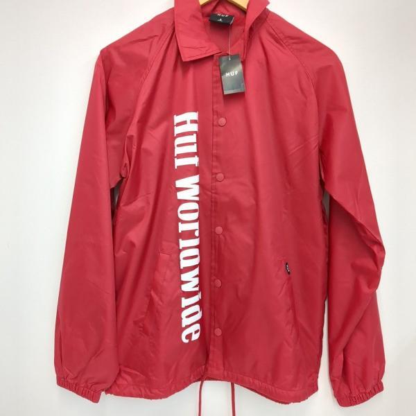 HUF COUNTRY COACHESJACKET メンズ レッド SIZE S ハフ コーチジャケット ◆2010拍卖