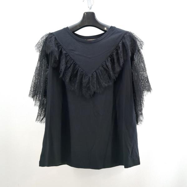 未使用品 ツインセット 半袖カットソー SIZE S ブラック 212TT2280 レディース 古着 TWINSET 中古 ◆2015拍卖