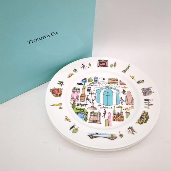 ティファニー プレート 5thアベニュー 2Pセット Tiffany & Co. 中古 ◆2015拍卖