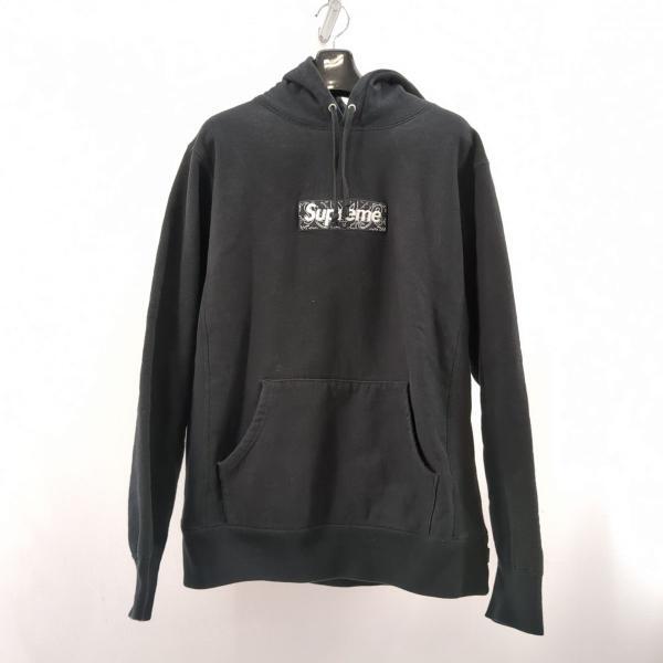 シュプリーム パーカー SIZE M 19FW Bandana Box Logo ブラック メンズ 古着 Supreme 中古 ◆2015拍卖