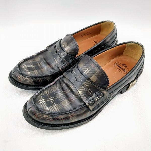 チャーチ × ドゥロワー ローファー SIZE 35 1/2 タータンチェック柄 レディース CHURCH'S×DRAWER 中古 ◆2015拍卖