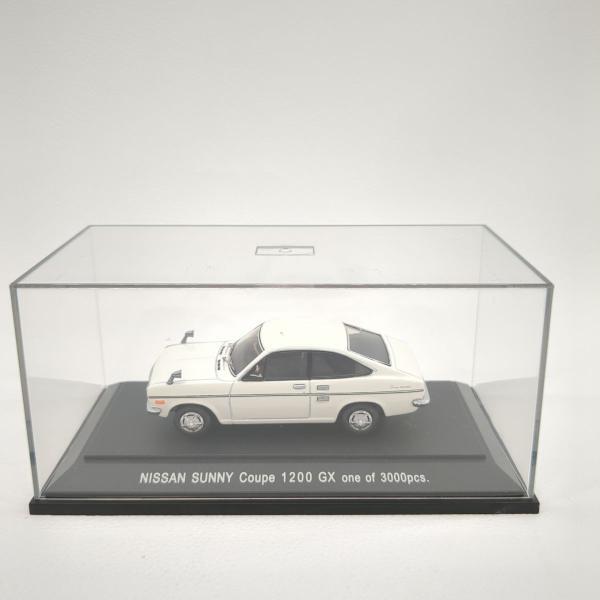 EBBRO エブロ ミニカー 1/43 NISSAN SUNNY COUPE 1200GX ホワイト 「Oldies」 ◆2015拍卖