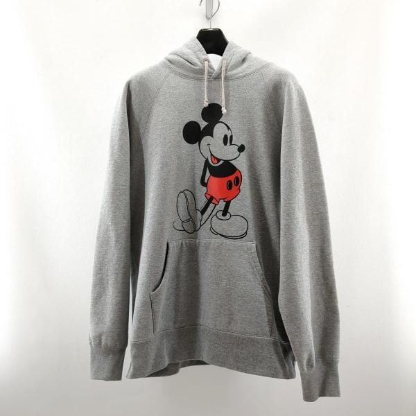 シュプリーム ディズニー パーカー SIZE L 2009年AW ライトグレー メンズ 古着 Supreme Disney 中古 ◆2015拍卖