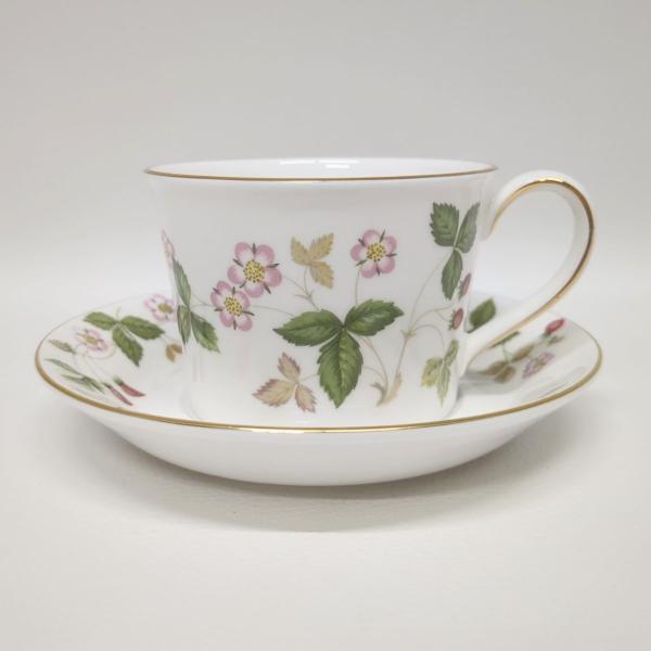 未使用品 ウェッジウッド ワイルドストロベリー カップ&ソーサー デルフィ 1客 Wedgwood カップアンドソーサー ◆2005拍卖