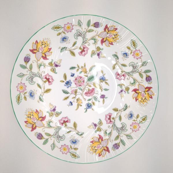 未使用品】ミントン サービスボウル ハドンホール・グリーン MINTON 箱付 1枚 サービスプレート 洋食器 2 ◆2005拍卖