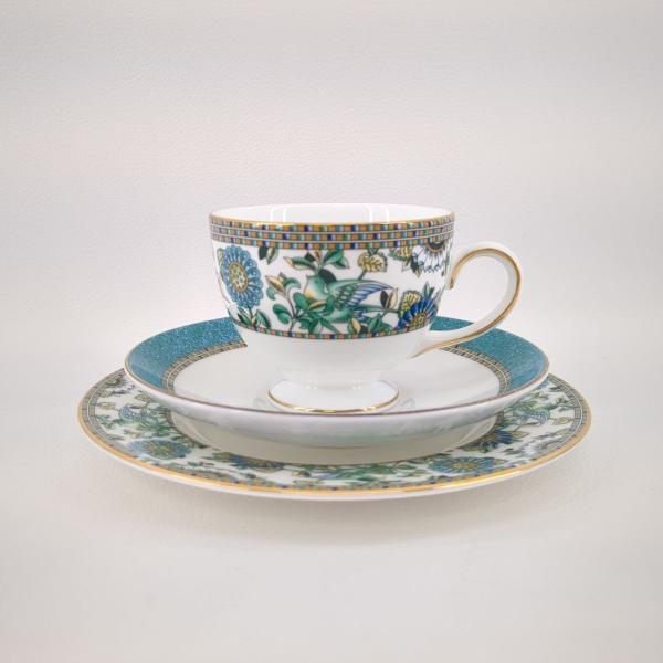 未使用品 ウェッジウッド カップ&ソーサー・プレート トリオ バビロン Wedgwood 箱付き 洋食器 1 ◆2005拍卖