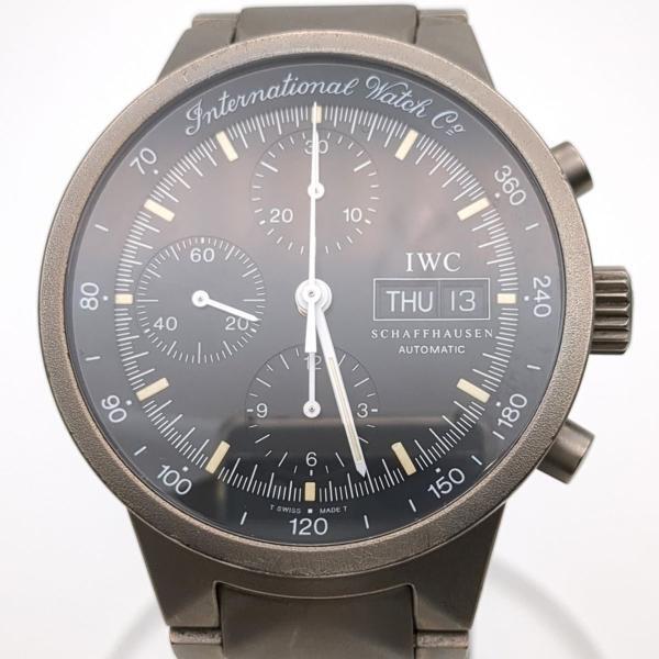 OH済 IWC シャフハウゼン GSTクロノグラフ チタン IW370703 Cal.7922 自動巻き メンズ 腕時計 中古 ◆2008拍卖