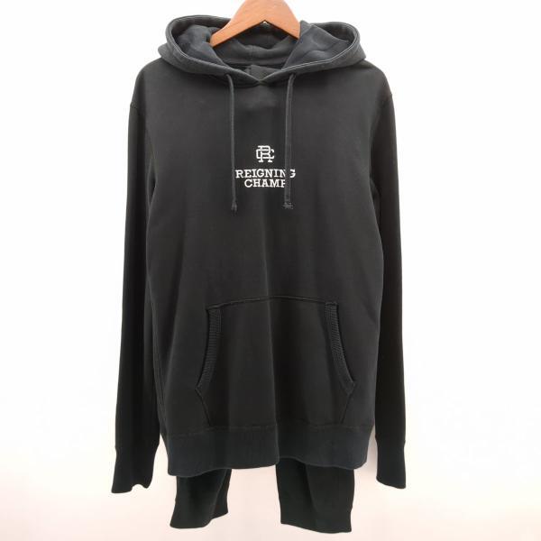 レイニングチャンプ スウェット セットアップ ブラック SIZE M フーディー REIGNING CHAMP ◆2006拍卖