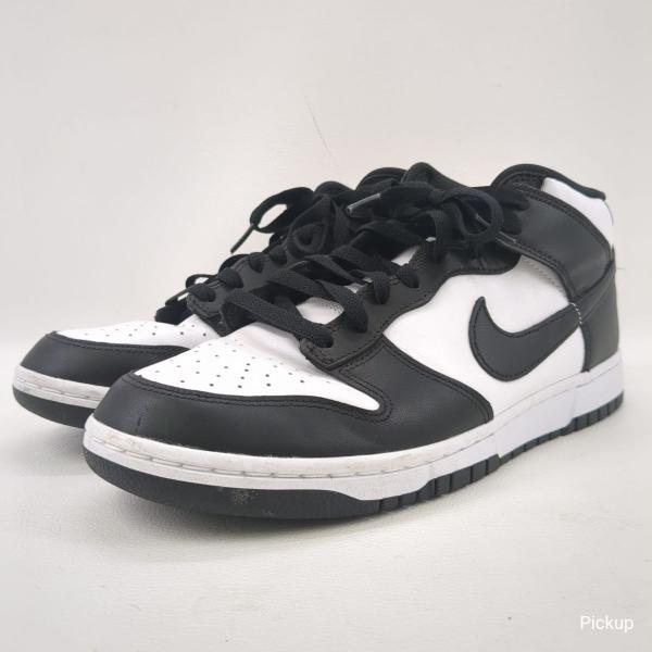 【中古】 NIKE DUNK MID スニーカー ブラック×ホワイト サイズ27cm FQ8784-100 汚れ等あり ナイキ ダンク リユース USED ◆2003拍卖