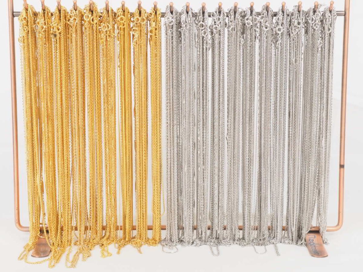 ネックレス 超大量セット 金色銀色 チェーン 約400本 K18GP SILVER 925 等 025 喜平 ゴールド シルバー拍卖