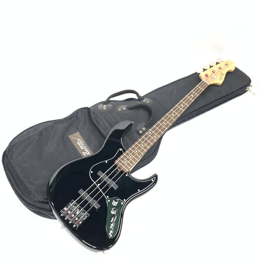 ATELIER Z アトリエZ ジャズベースタイプ エレキベース シリアルNo.436420 EMGピックアップ搭載 アクティブ回路 黒系 日本製★動作品拍卖