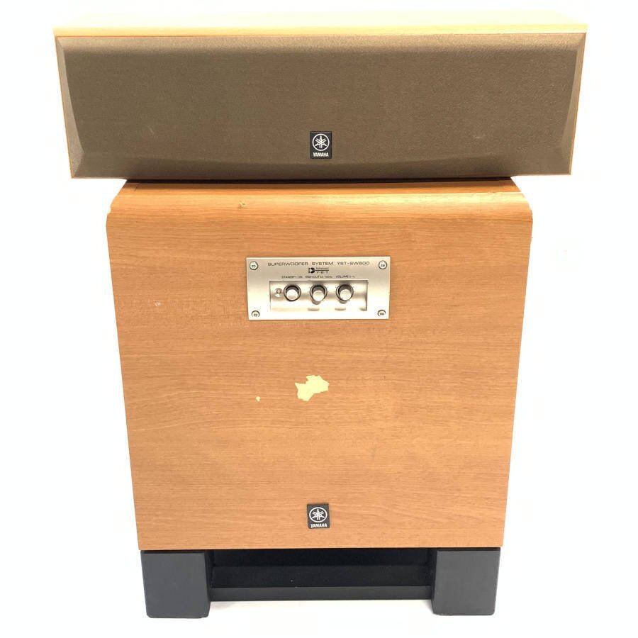 YAMAHA ヤマハ NS-C120/YST-SW800 センタースピーカー/パワードサブウーファーセット◆簡易検査品拍卖