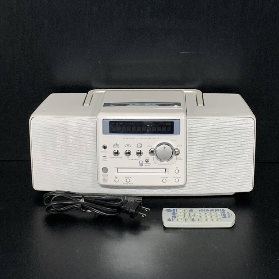 KENWOOD ケンウッド MDX-L1 CD MD ラジカセ ミニコンポ パーソナルステレオ FMチューナー AUX入力 リモコン付◆簡易検査品【TB】拍卖