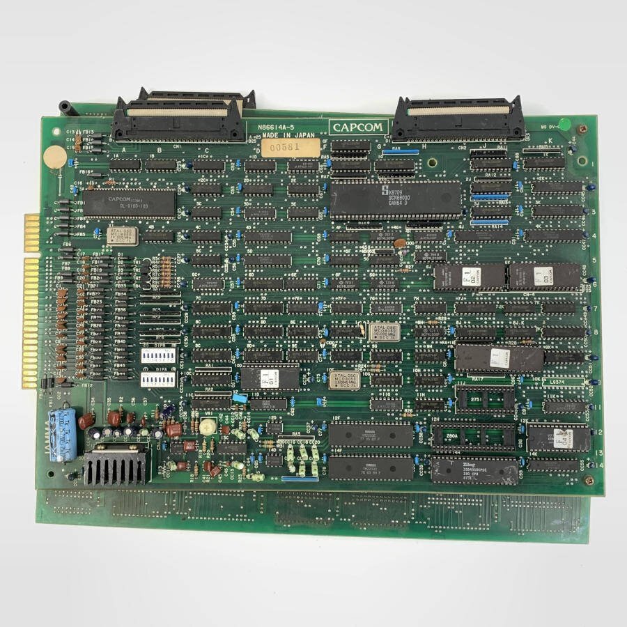 カプコン CAPCOM N86614A-5 PCB アーケード基板 ゲーム基板 レトロゲーム 業務用 CPシステム 詳細不明 難あり*ジャンク品拍卖