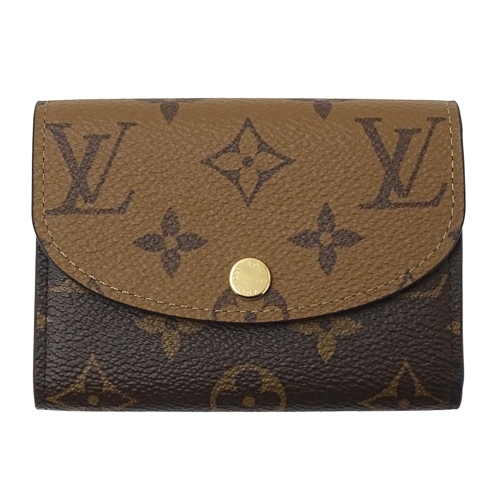 ルイ・ヴィトン LOUIS VUITTON 財布 モノグラム リバース レディース ブランド コインケース ポルトモネ ロザリ M82333 ブラウン ミニ財布拍卖