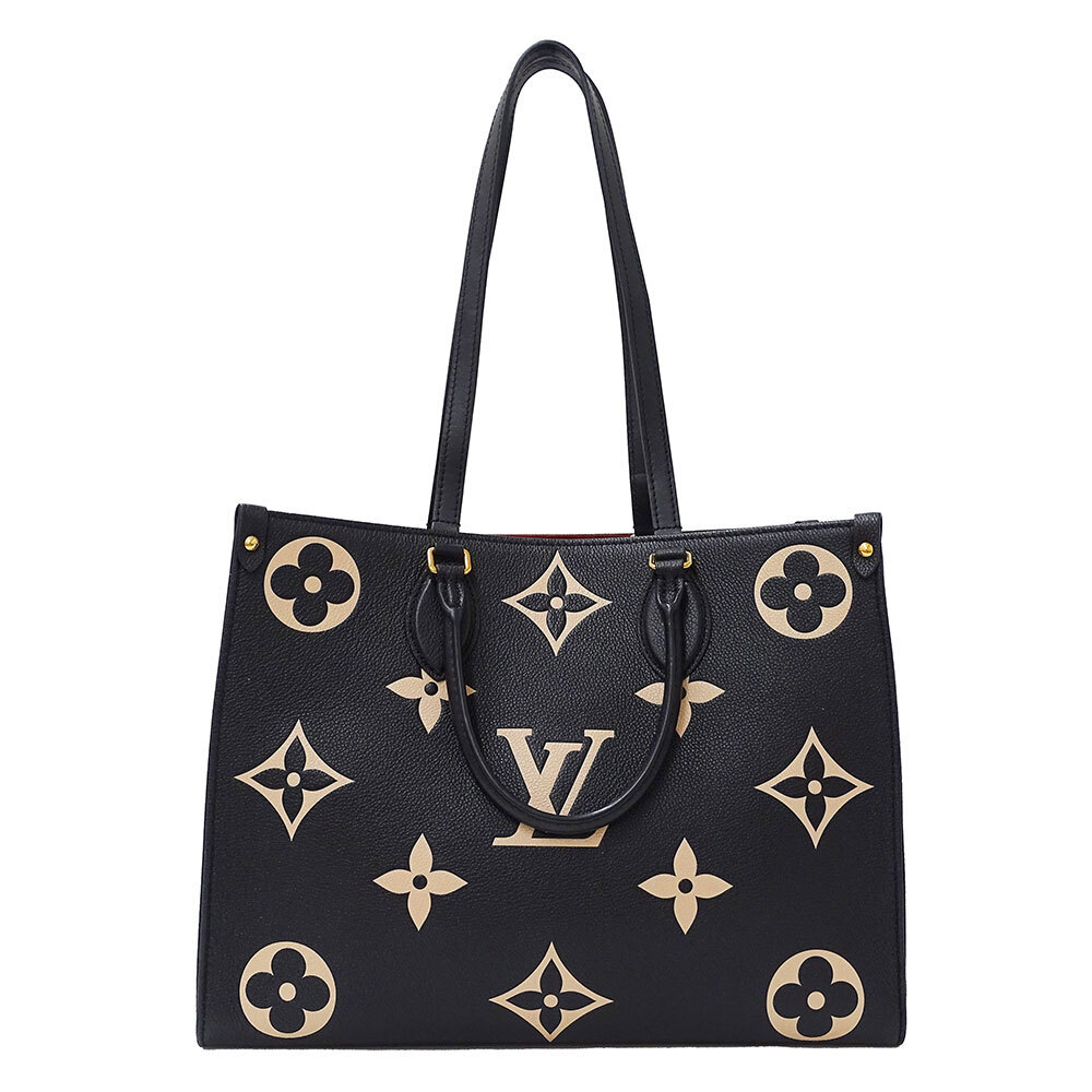 ルイヴィトン LOUIS VUITTON バッグ レディース ブランド ハンドバッグ ショルダーバッグ バイカラーモノグラムアンプラント オンザゴーMM拍卖