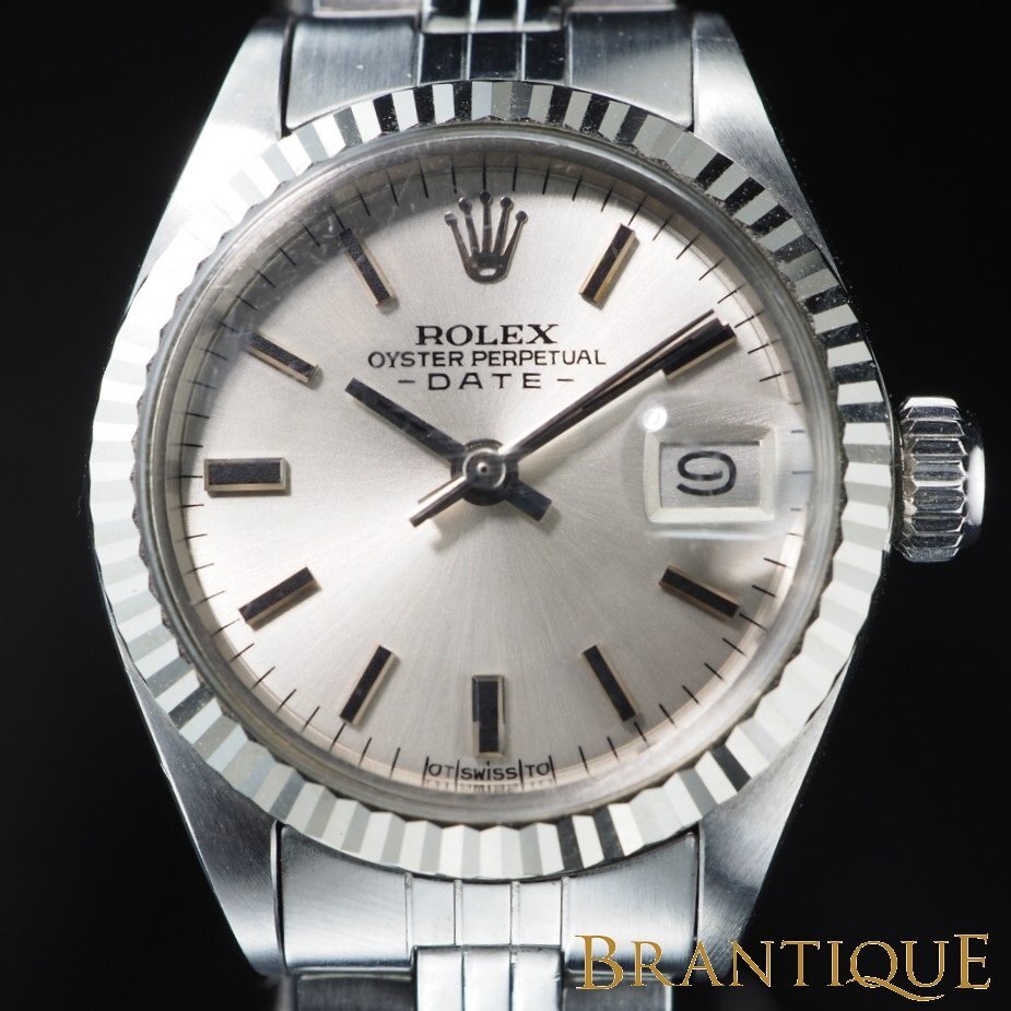 ◆即決あり/美品◆ ROLEX ロレックス オイスターパーペチュアル 6917 WG/SS 自動巻き USED 稼働 レディース 腕時計 「27704」拍卖