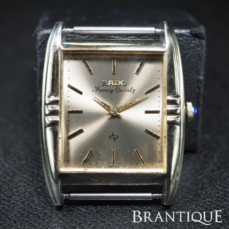 ◆即決あり◆ RADO ラドー 銀無垢 銀 シルバー SV 925 QZ 電池交換済み 706.9005.2 USED 本体のみ 「27812」拍卖