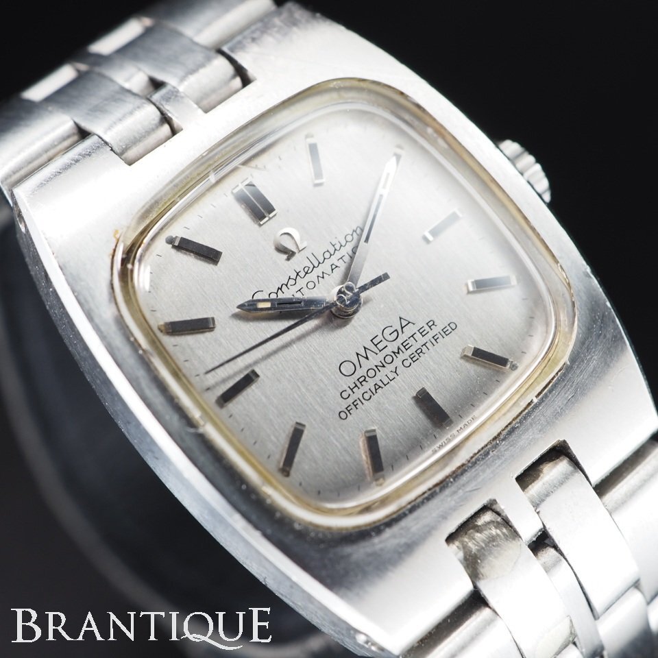 ◆1円~◆ OMEGA オメガ コンステレーション SS 自動巻き オートマ クロノメーター USED 稼働 メンズ 腕時計 「27923」拍卖