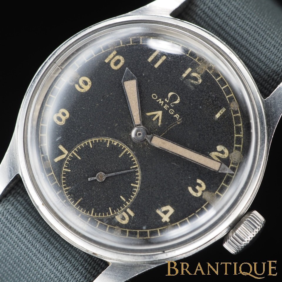 ◆超希少◆ OMEGA オメガ イギリス軍 ブロードアロー 30mキャリバー Y11856 SS/ナイロン USED 稼働 メンズ 腕時計 「27898」拍卖