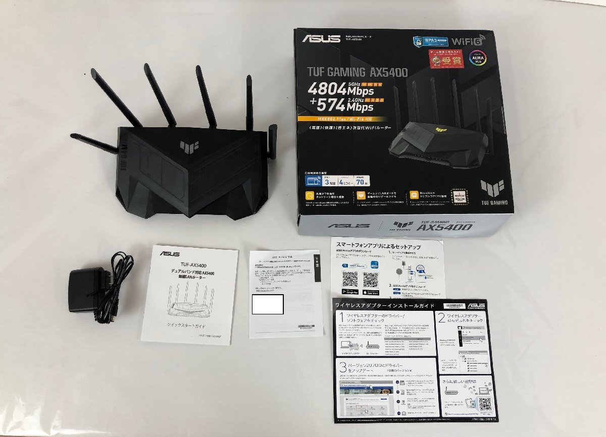 rh 【ジャンク】ASUS TUF GAMING AX5400 無線LAN(Wi-Fi)ルーター 4804Mbps+574Mbps hi◇98拍卖