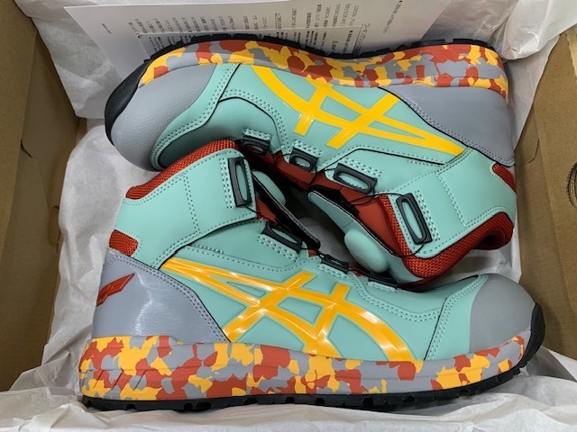 アシックス 26.5cm【限定カラー】CP304 BOA MARBLE ハイカット ライトセラドン×タイガーイエロー ②拍卖