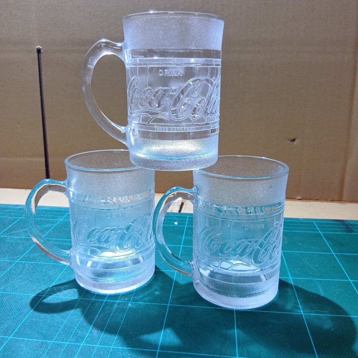 昭和レトロアンティーク コカコーラジョッキ グラス ガラス ブリキ看板黒電話時代拍卖