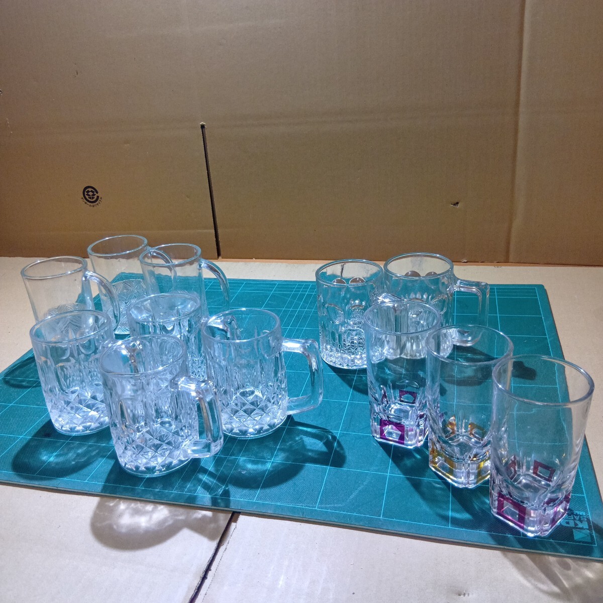 昭和レトロ ビールジョッキ グラス 保管品 ビールグラス まとめ売り 12客拍卖