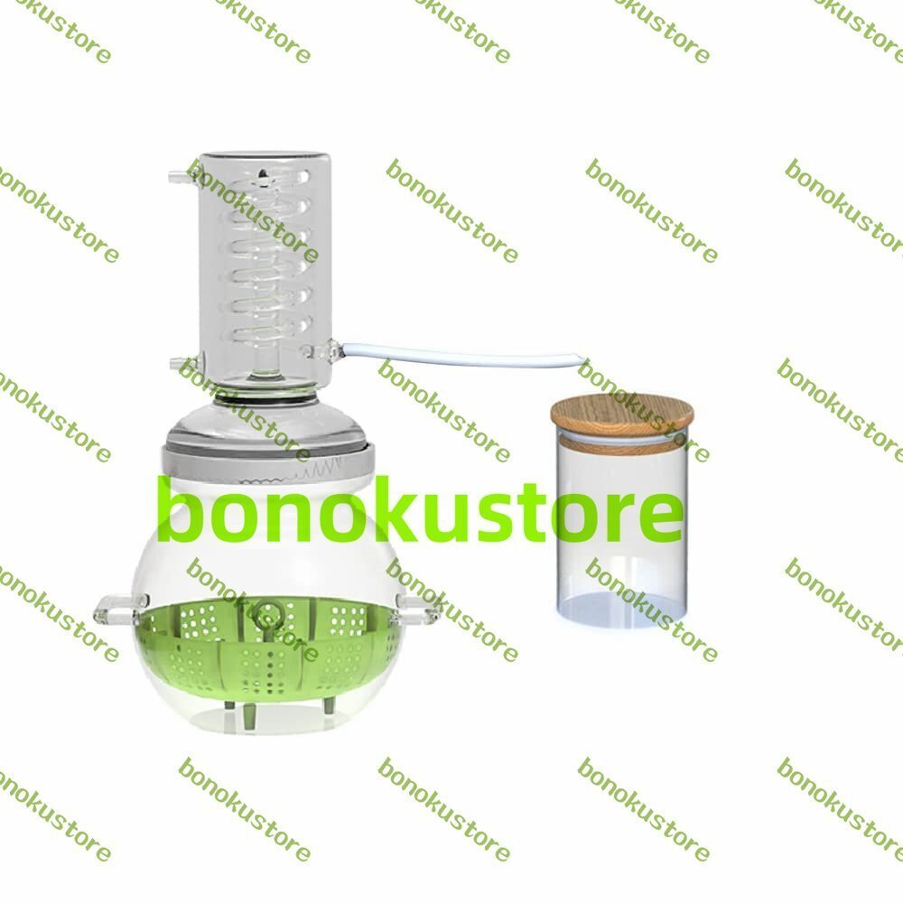 蒸留器 蒸留水 4000MLエッセンシャルオイル抽出蒸留装置水蒸留器精製器ラボガラス製品蒸留キット エッセンシャルオイルセパレーター付き拍卖