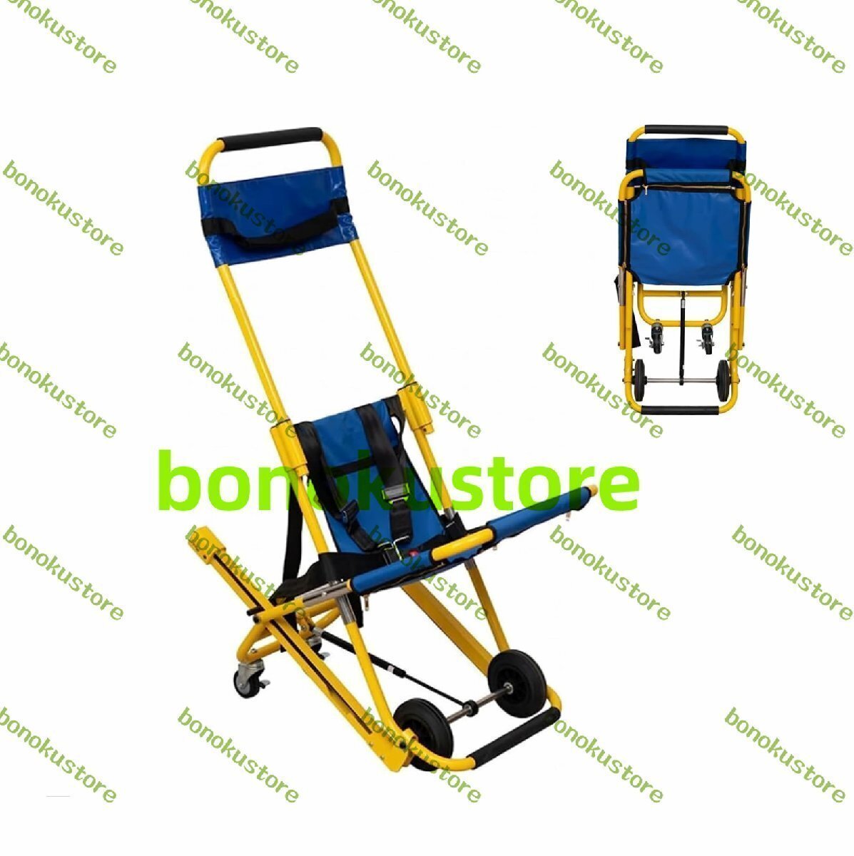手動リフト階段椅子 担架 段階上り 簡易担架 折りたたみ 担架 階段椅子-折りたたみ式 軽量 き緊急避難ストレッチャー折りたたみ拍卖