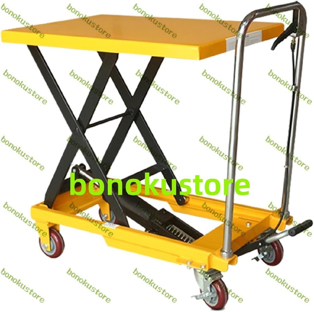 リフトテーブル 油圧式 手押し 台車 キャスター リフトアップ 昇降台 作業台 運搬 荷物 積み下ろし拍卖