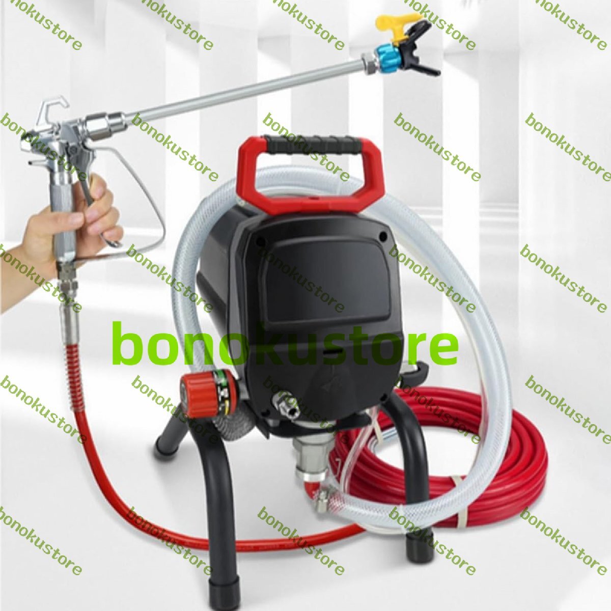 電動エアレス塗装機 電気高圧エアレス噴霧機 高圧エアレススプレー 微細霧化による高圧噴霧 ポータブル設計 持ち運びや移動が簡単拍卖