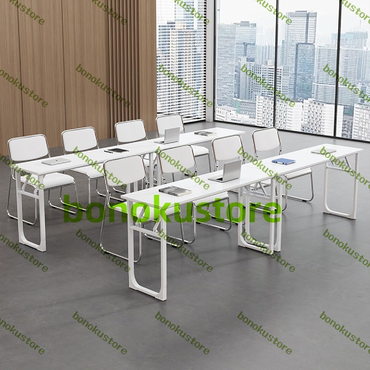 会議用テーブル 企?限定 4pack 折りたたみ会議テーブル 長机 商談用の会議テーブル オフィスワークテーブル 会議テーブル 140*60cm拍卖