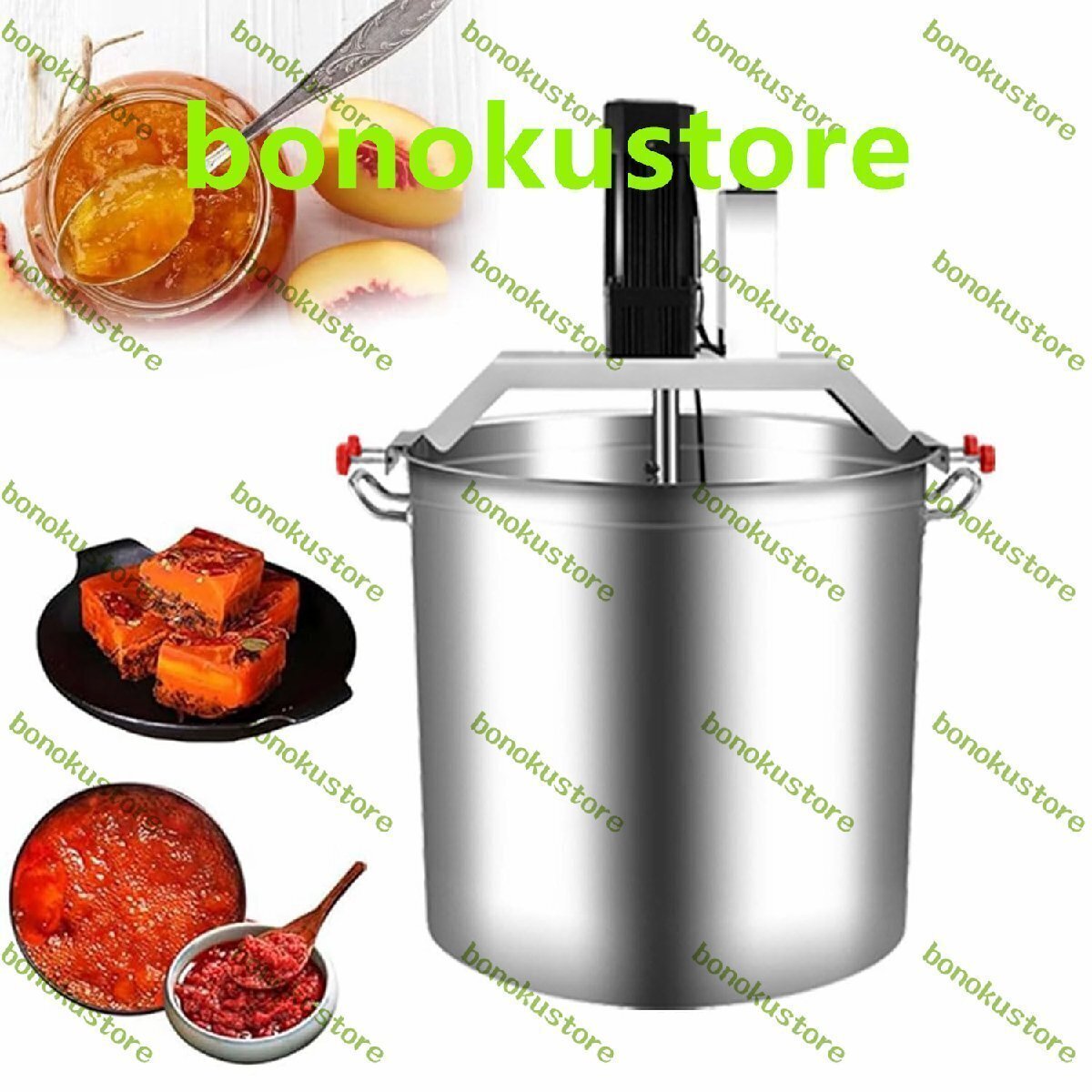 ジャムソース用80L業務用ミキサーマシン 4ブレード撹拌スクレーパー付き電気ステンレススチール縦型フードプロセッサー 連続作業可能拍卖