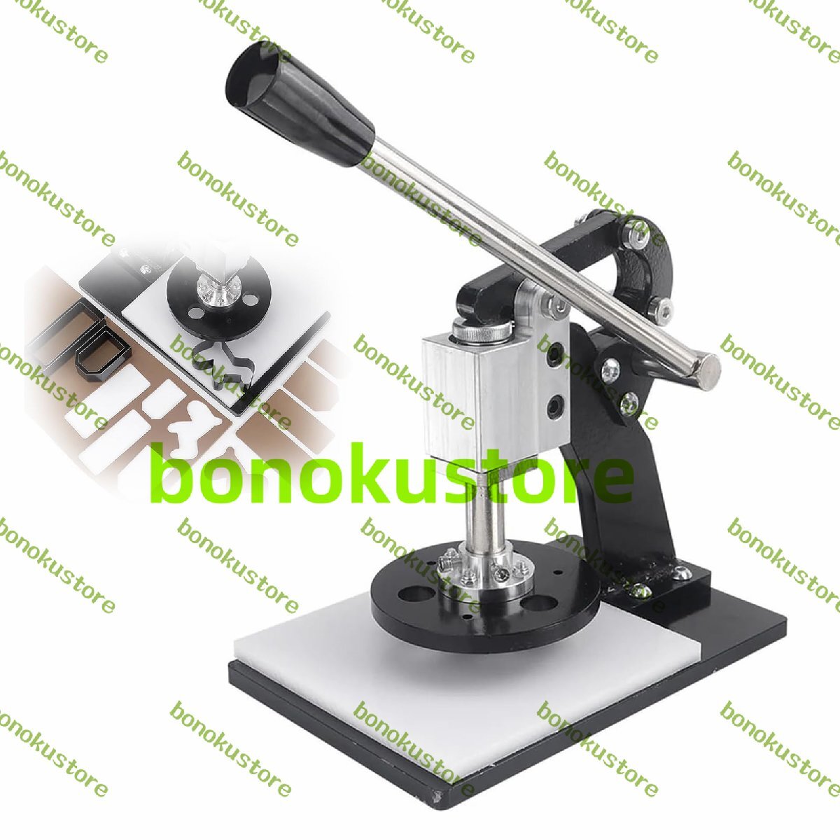 手動抜き型プレス機 革用型抜きツール 高さ調節可能 ハンドプレス機 革裁断機 レザーハンドマニュ 簡単操作で高速切断 卓上 型用工具拍卖