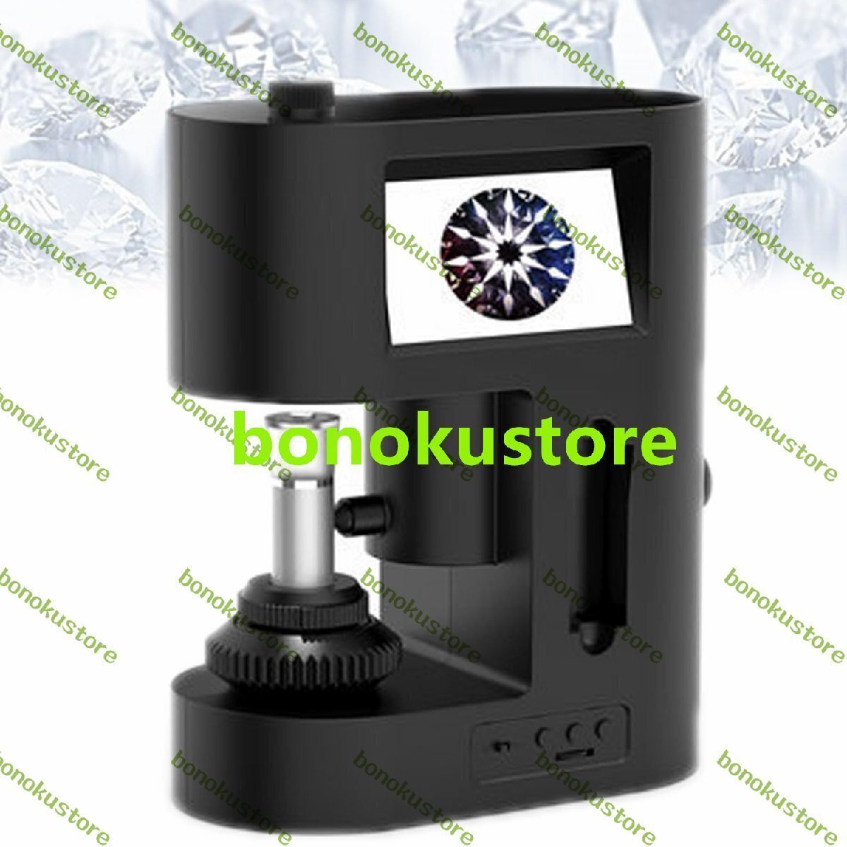 30-200X ポータブルダイヤモンド顕微鏡 デュアルスクリーンディスプレイ 20LED フィルライト付きデスクトップ多機能ダイヤモンドカッティ拍卖
