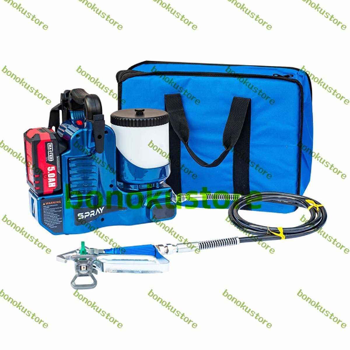 電動エアレススプレーガン 500Wポータブルエアレスペイントスプレー 6速調整ノブ付き 最大圧力15 MPa 産業、家庭、建設、メンテナンス用拍卖