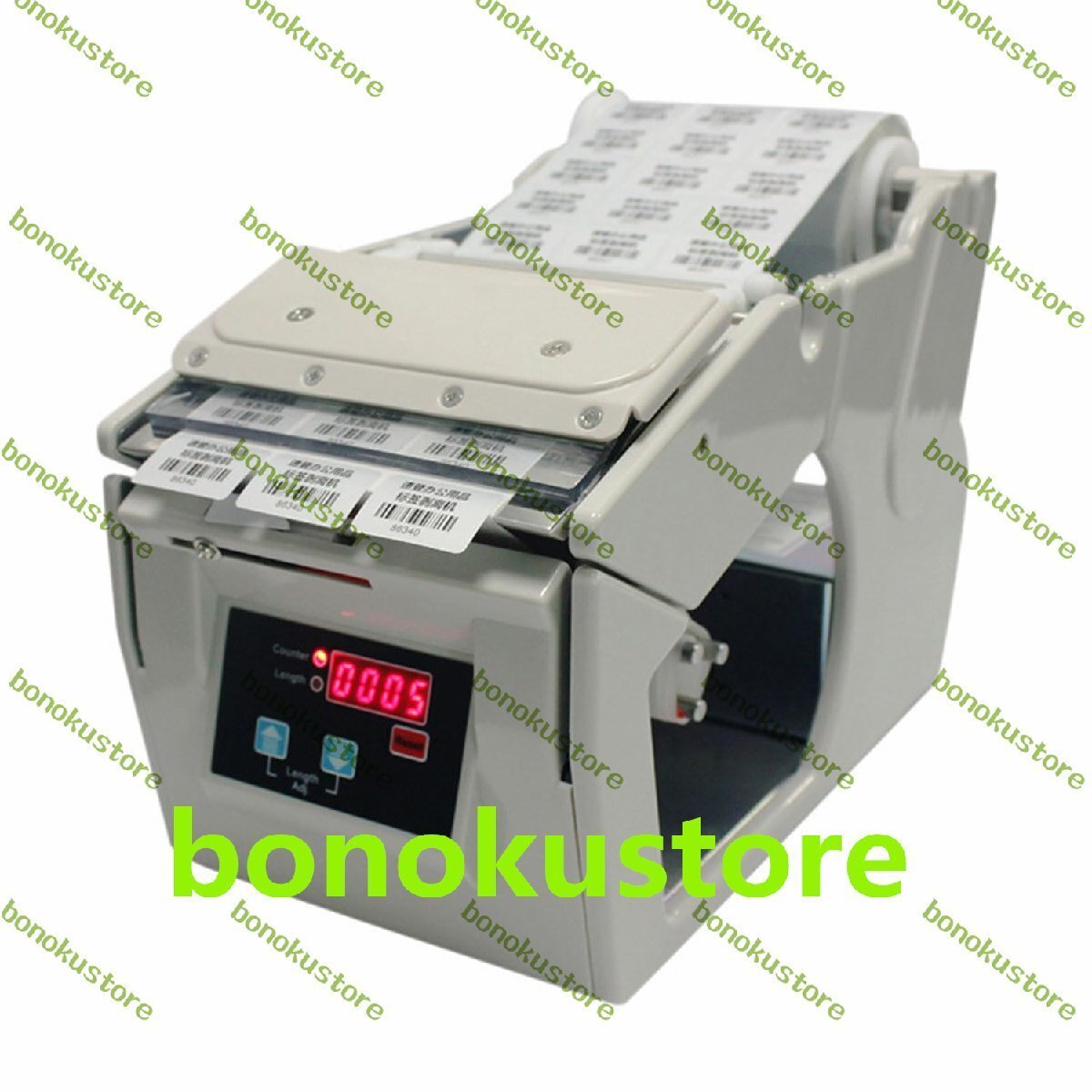 自動ラベルディスペンサー装置 5-180mm電動ラベル剥離機 剥離高さ5-300mm 1-10インチ/秒 ステッカー バーコード カラーラベル用拍卖