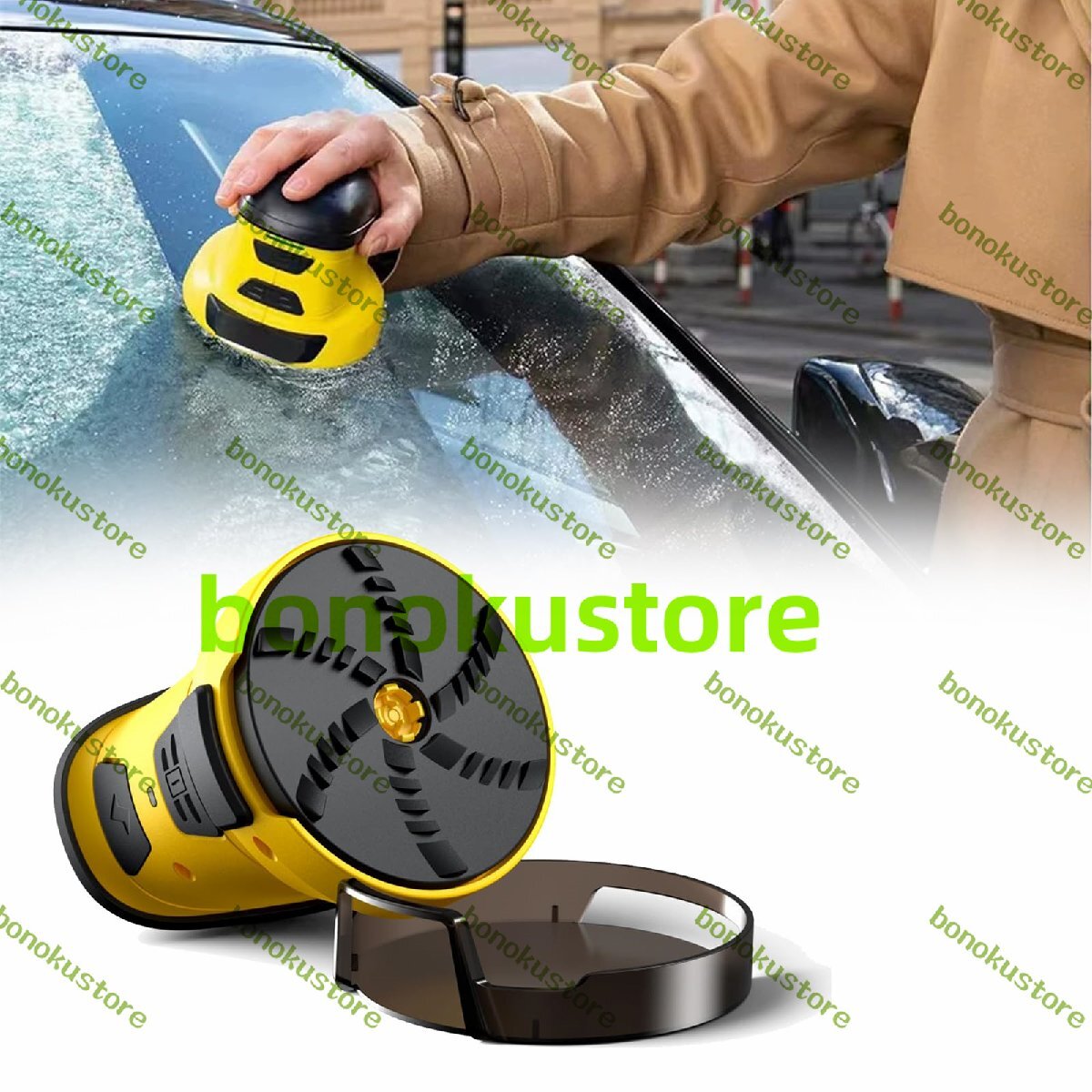 2025電動車用スノーブラシ スクレーパー 多目的車用電動除氷器 アップグレード版 車の塗装を傷つけない 雪取り・氷取り・霜 1台で完結拍卖